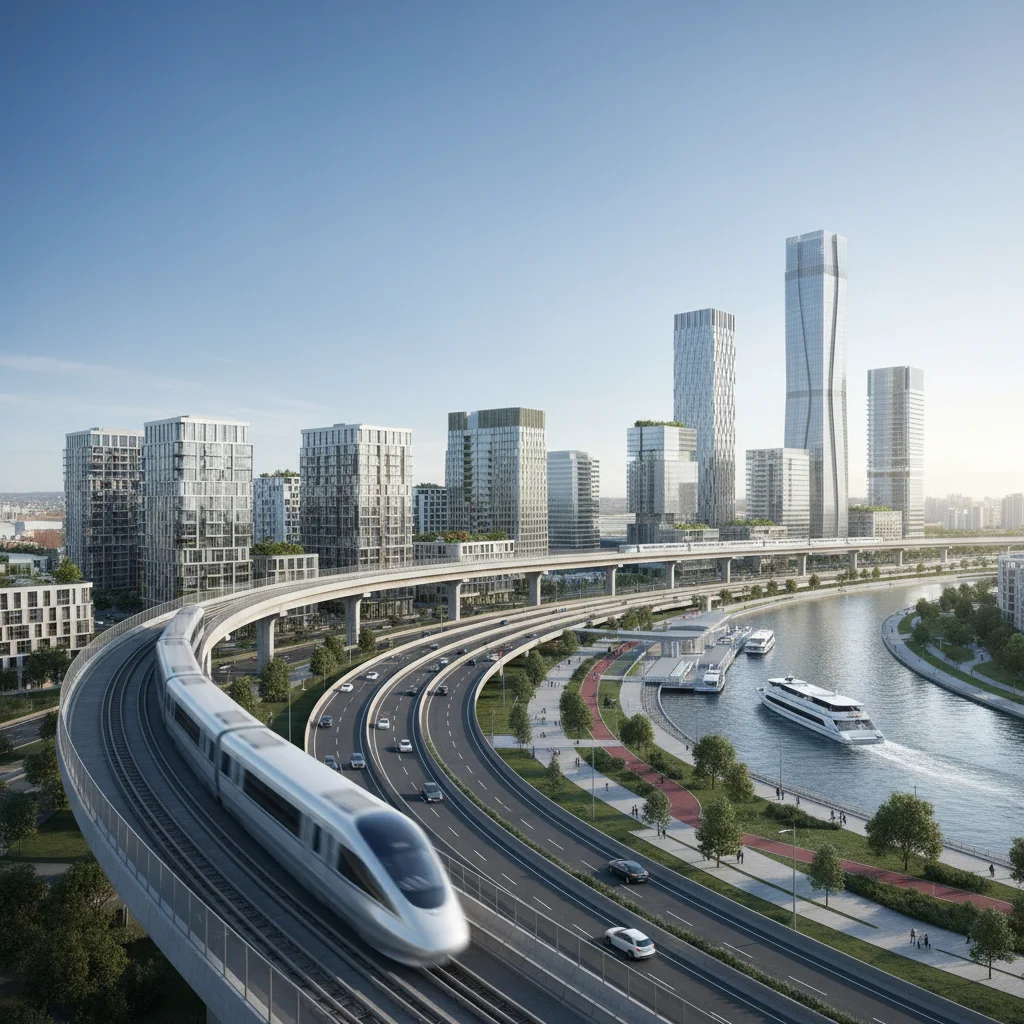 modern transportation infrastructure property development