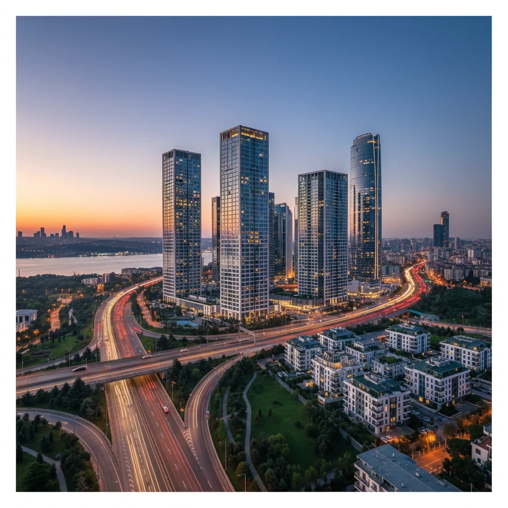 atasehir luxury residential towers skyline