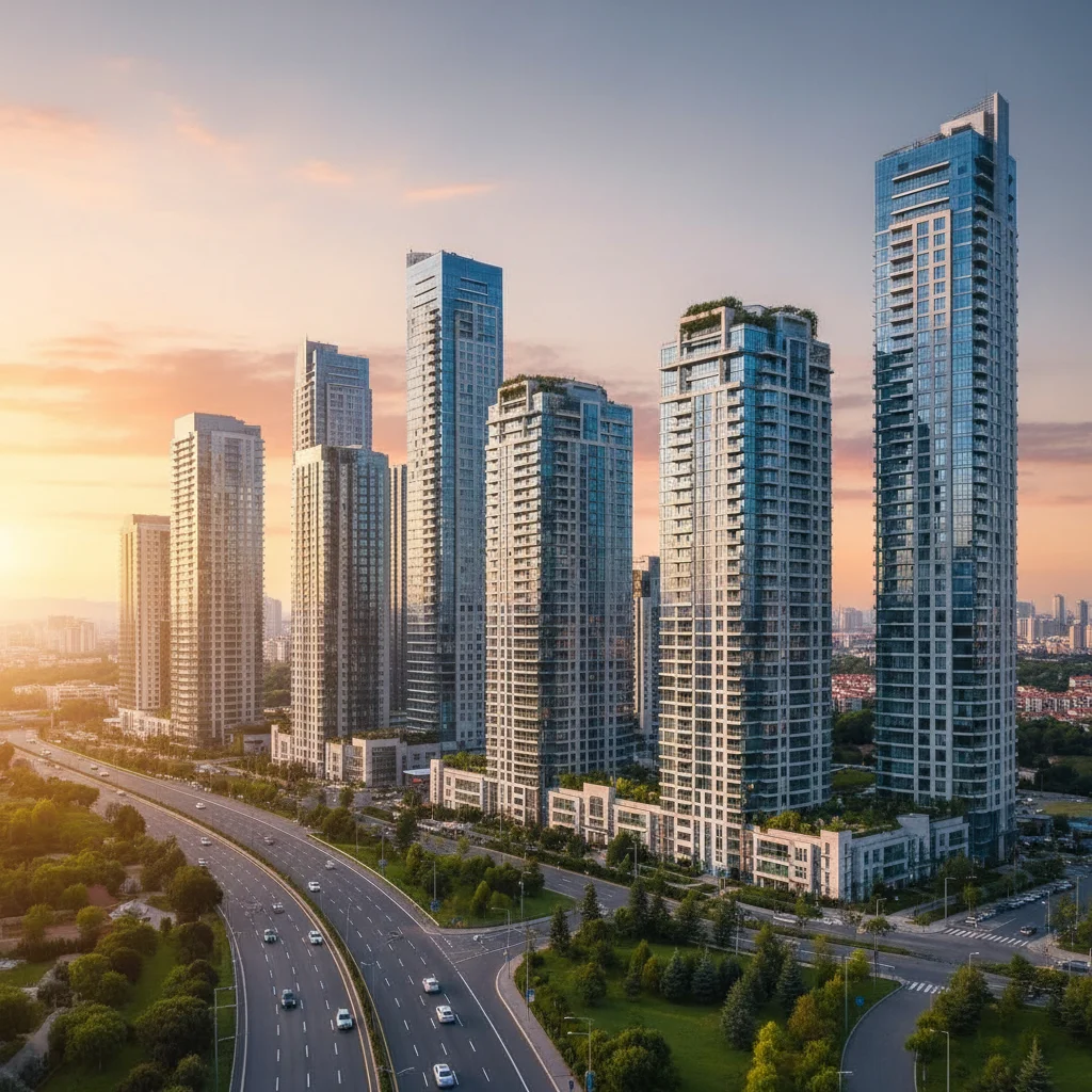 أتاشهير أبراج سكنية فاخرة أفق المدينة