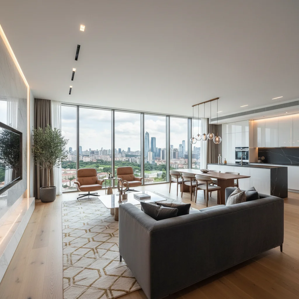 ataşehir modern lüks daire iç mekan