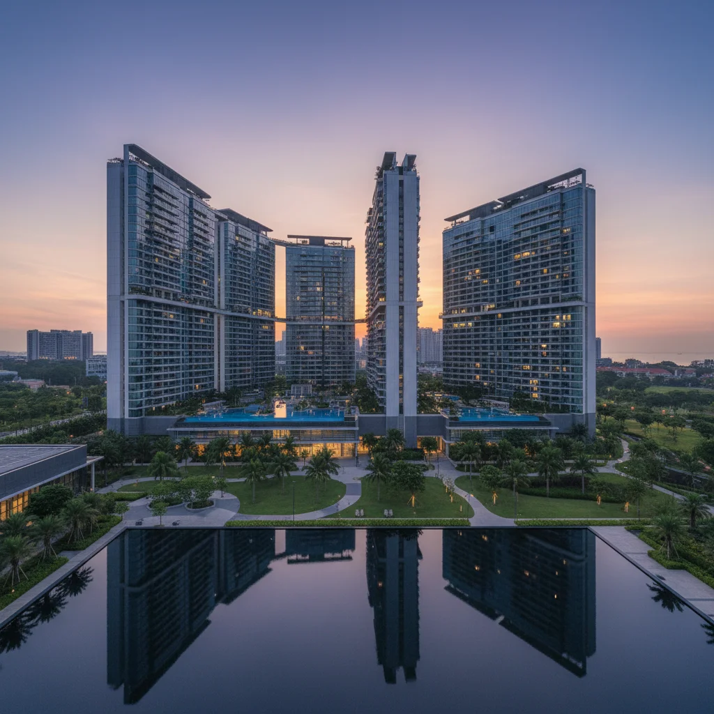 singapore modern residential development skyline