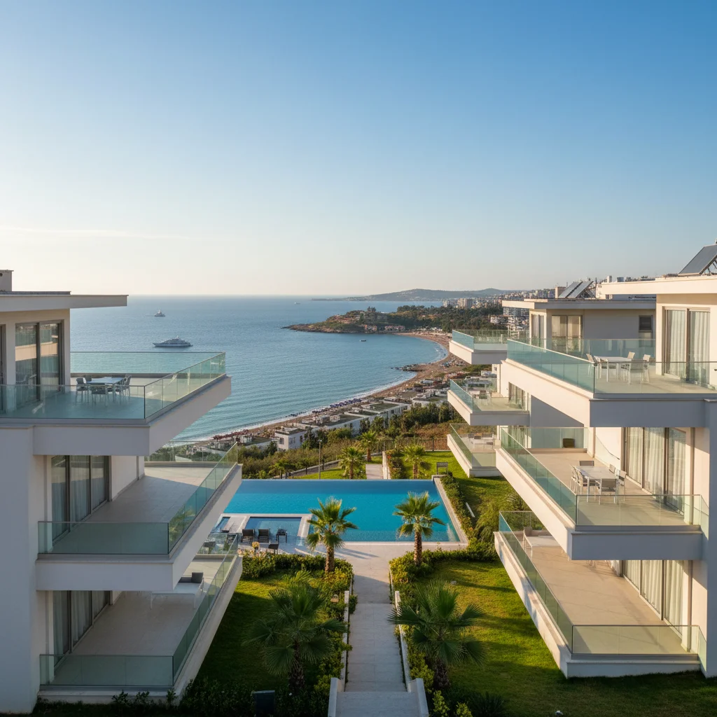 mersin apartment complex mediterranean view