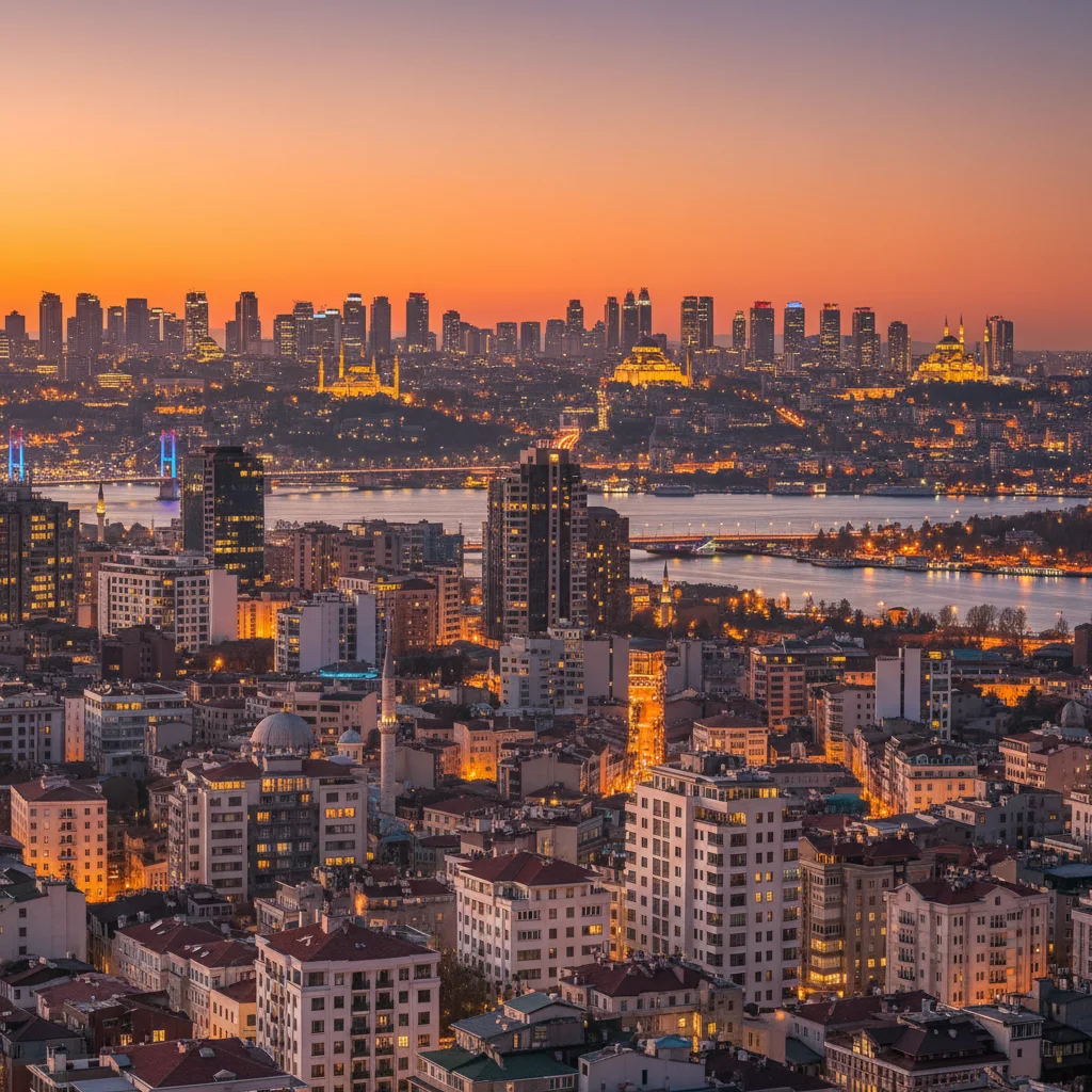 istanbul apartment buildings skyline