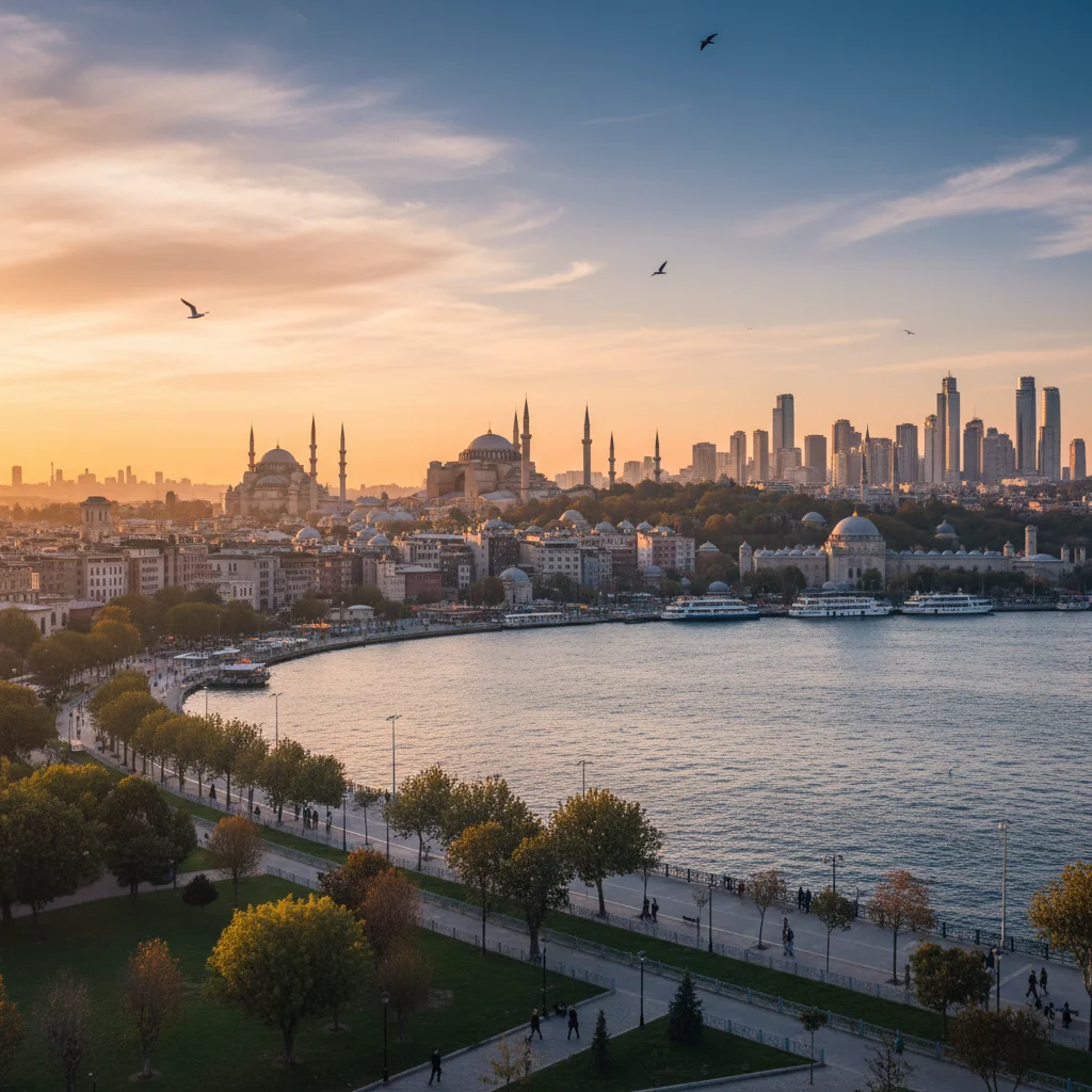 istanbul european side skyline