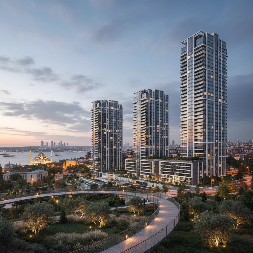 istanbul modern residential complex skyline