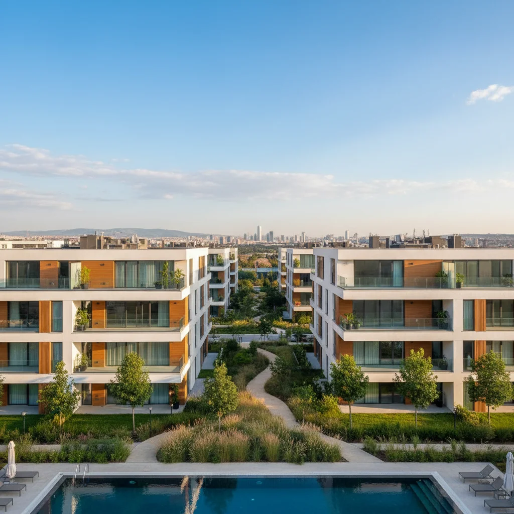 ankara new residential complex modern apartments