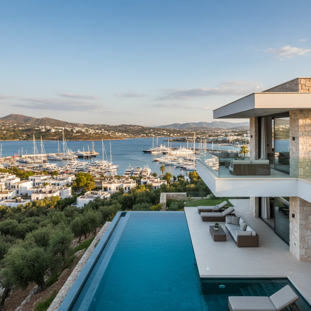 bodrum luxury villa sea view marina