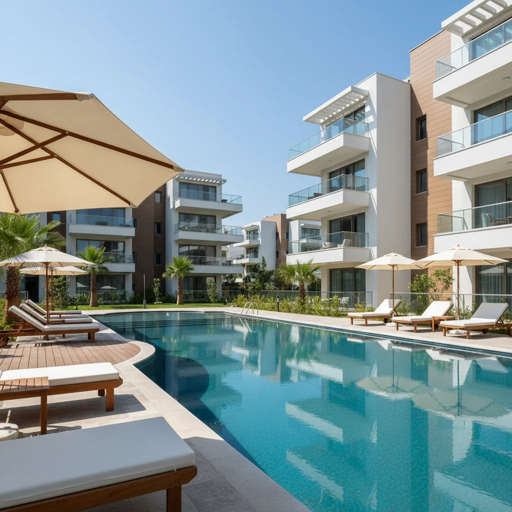 turkish apartment complex amenities pool