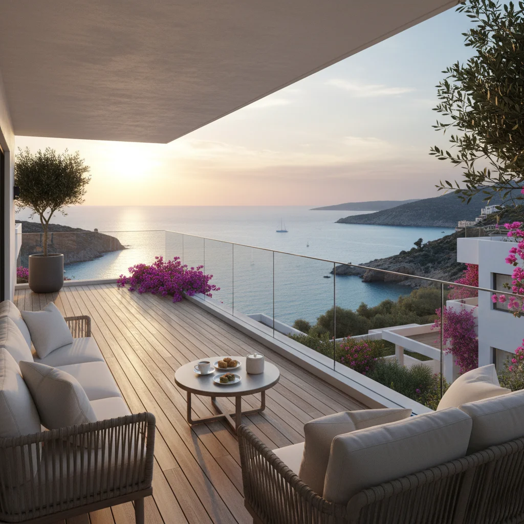 turkey sea view apartment balcony ocean