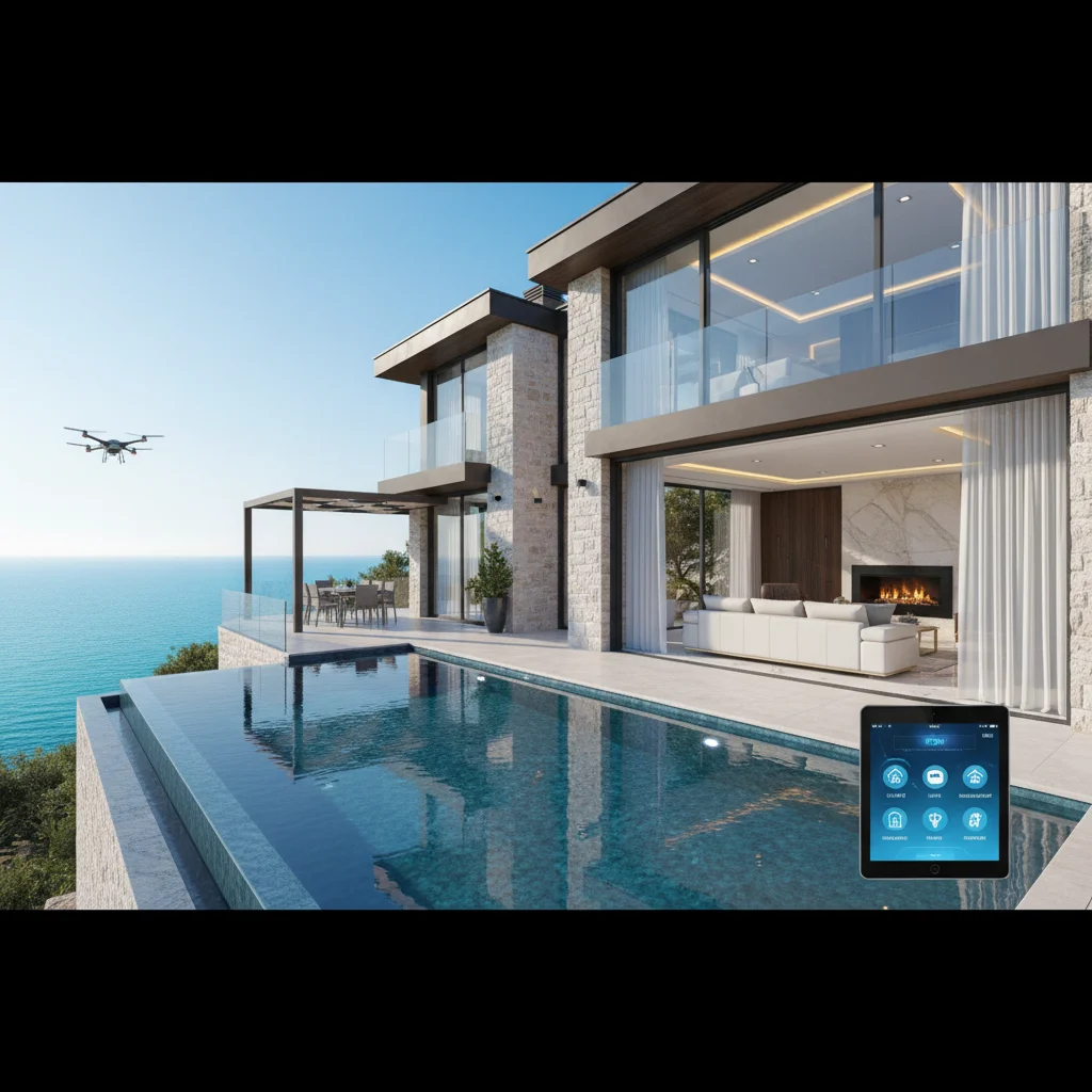 luxury turkish villa smart home technology