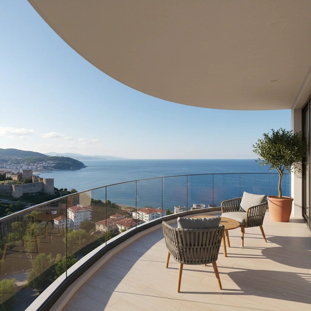 trabzon apartment sea view balcony