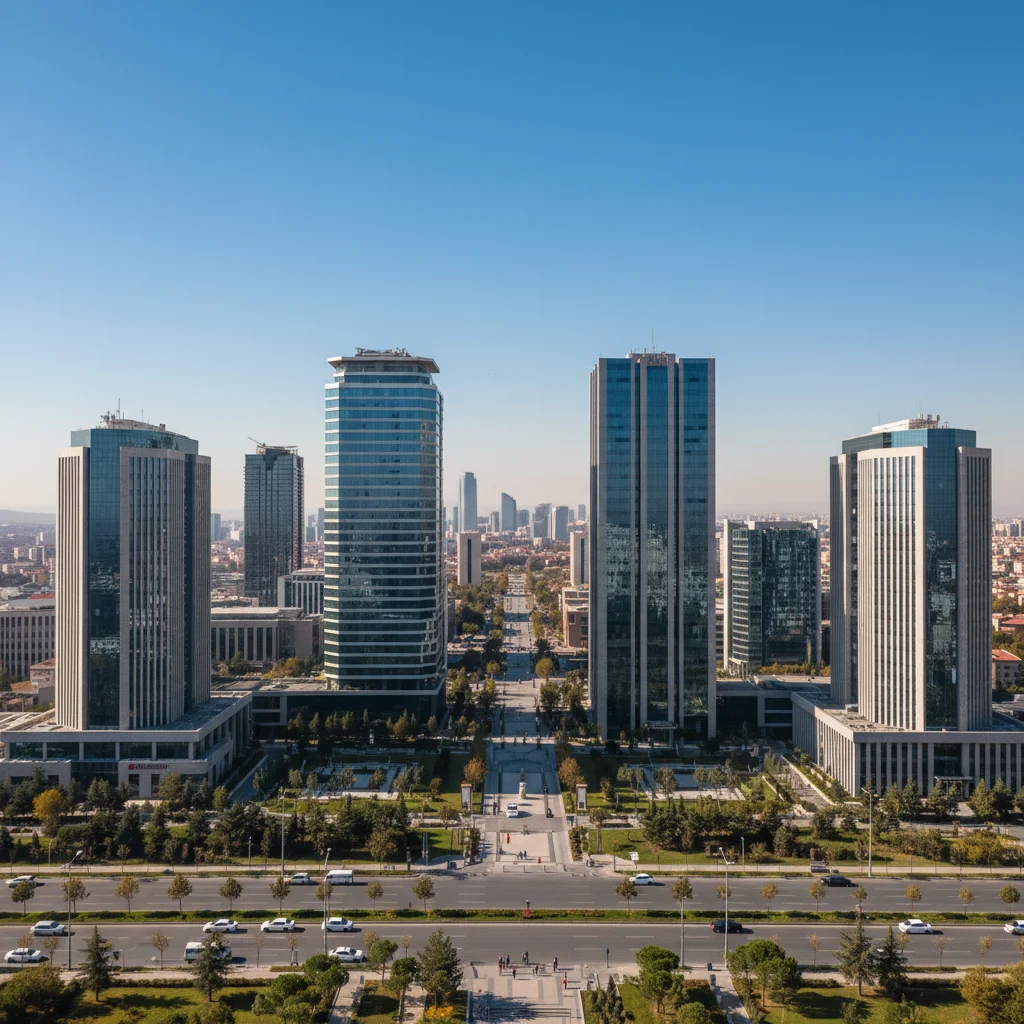ankara commercial district office buildings