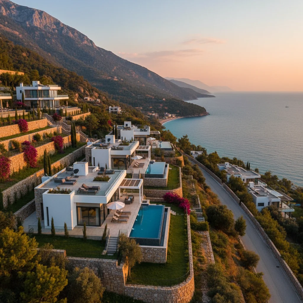 antalya mountain real estate luxury villas