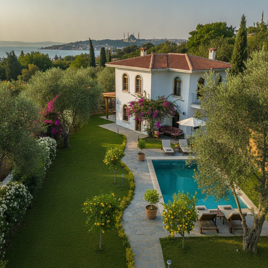 istanbul affordable villa exterior garden