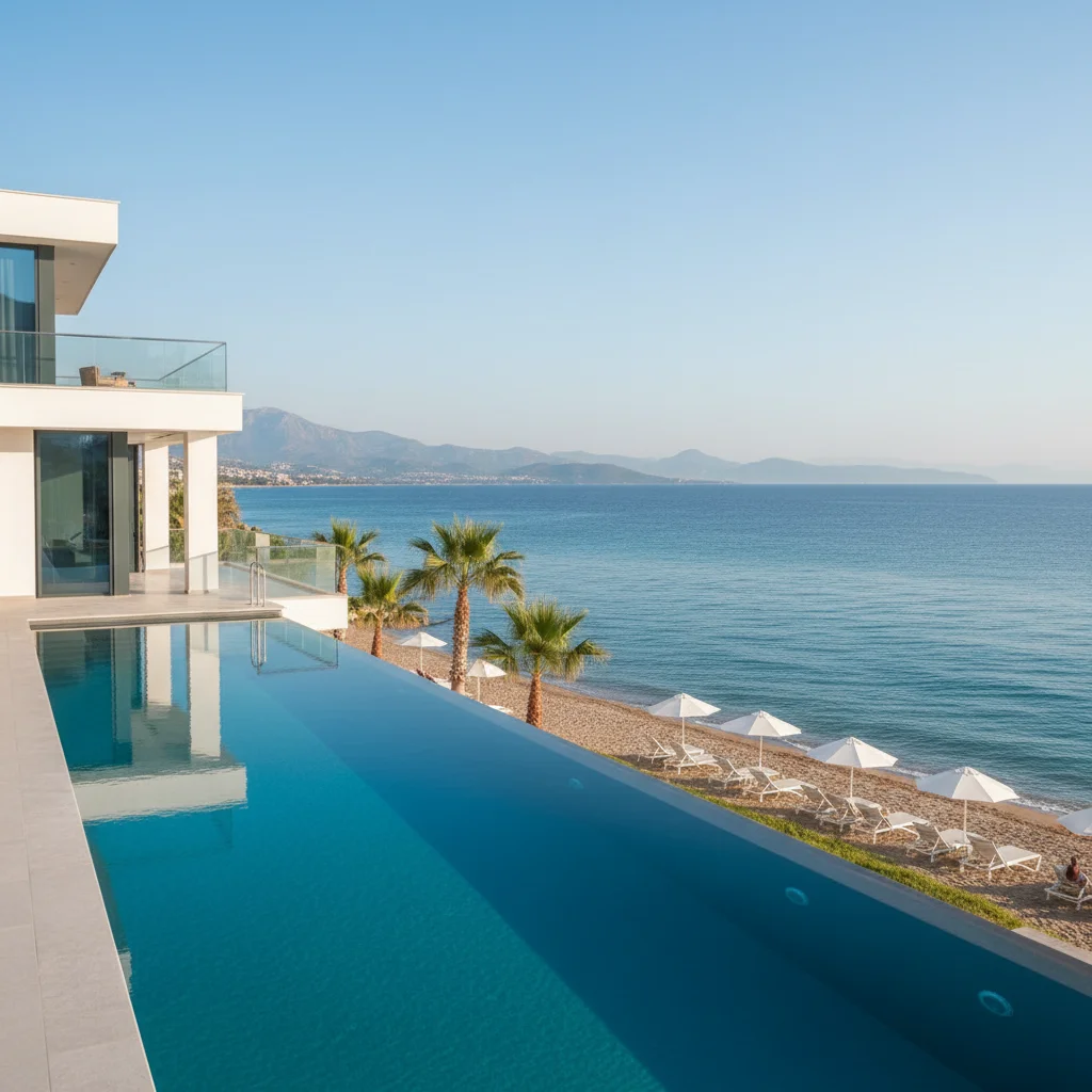 antalya beachfront luxury villa mediterranean