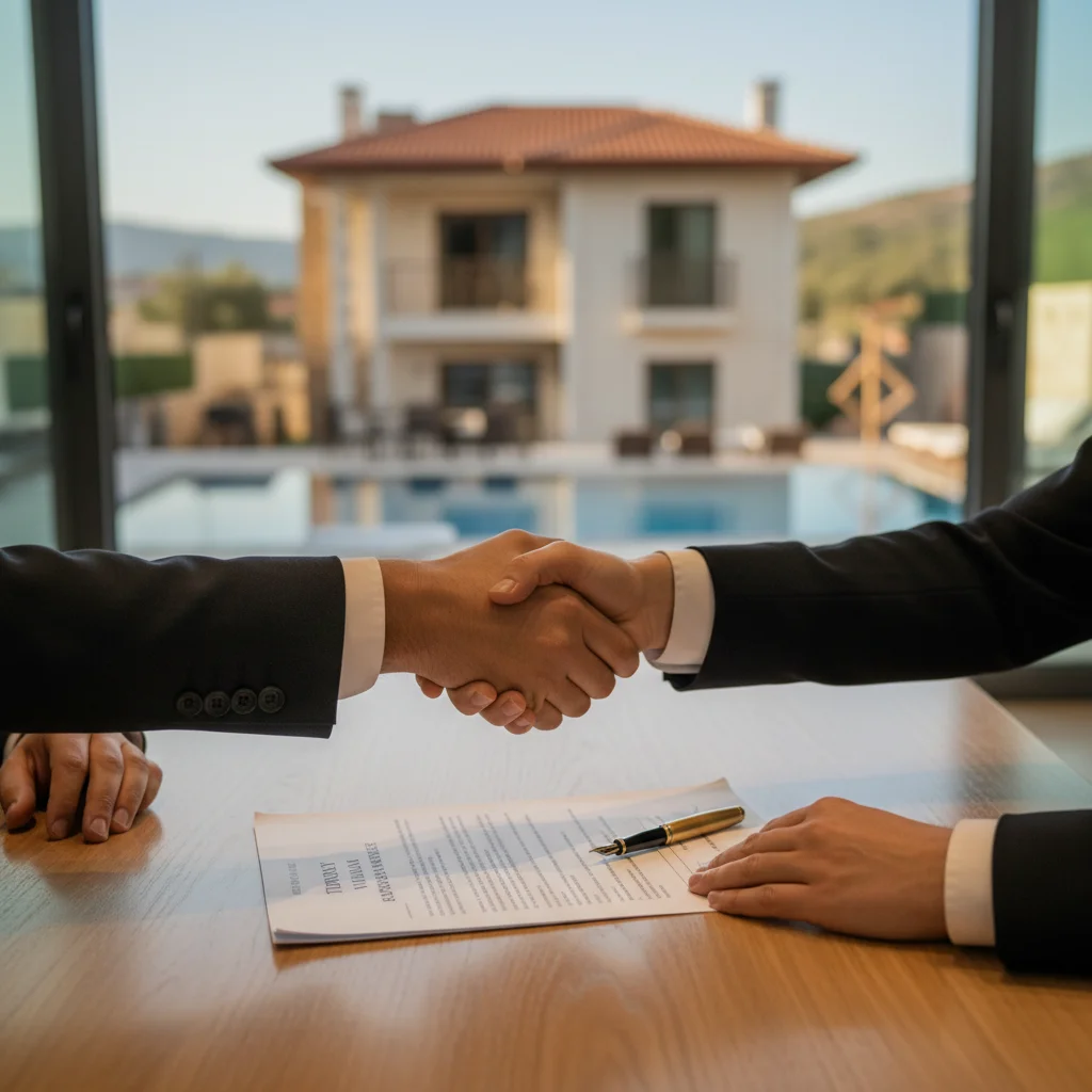 turkey villa purchase contract signing