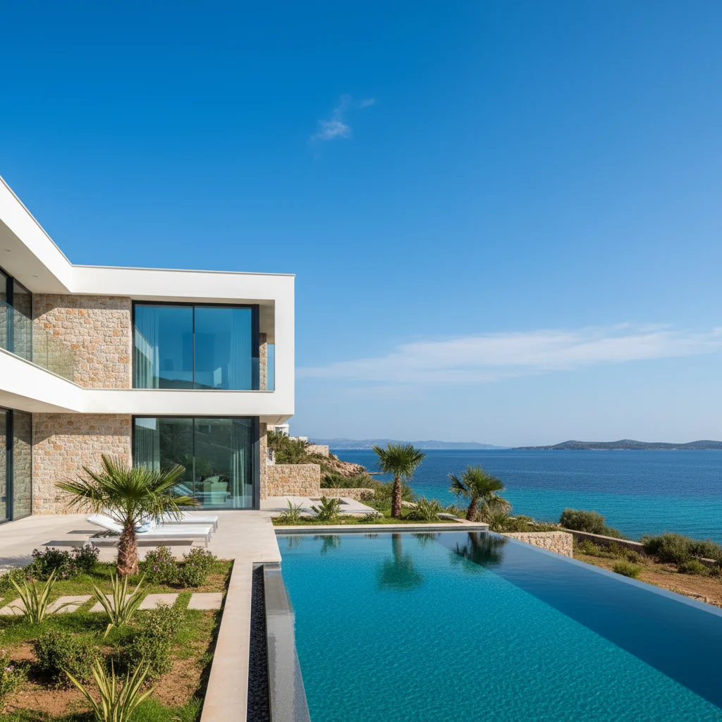 bodrum modern sea view villa