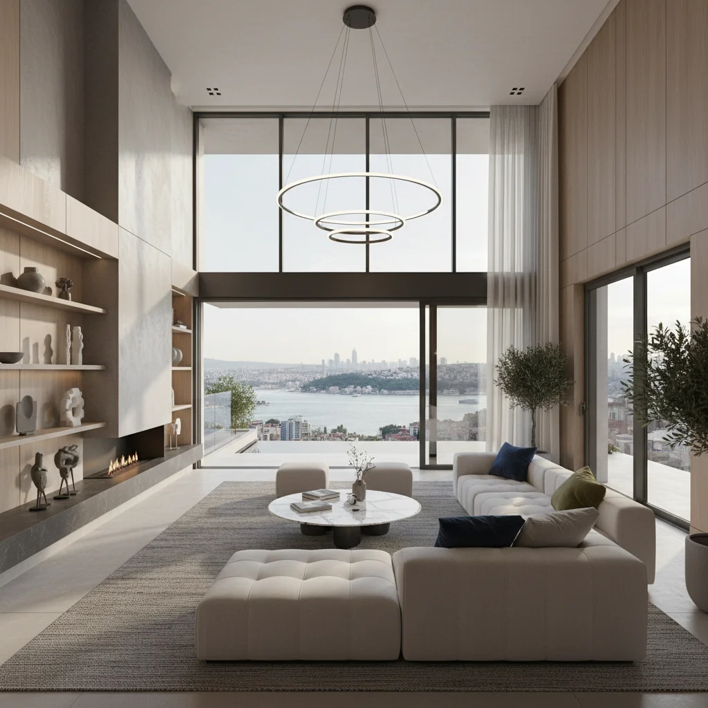 modern istanbul villa interior