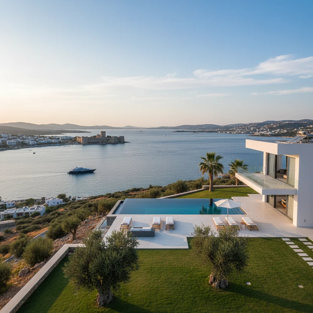 bodrum aegean sea luxury villa investment