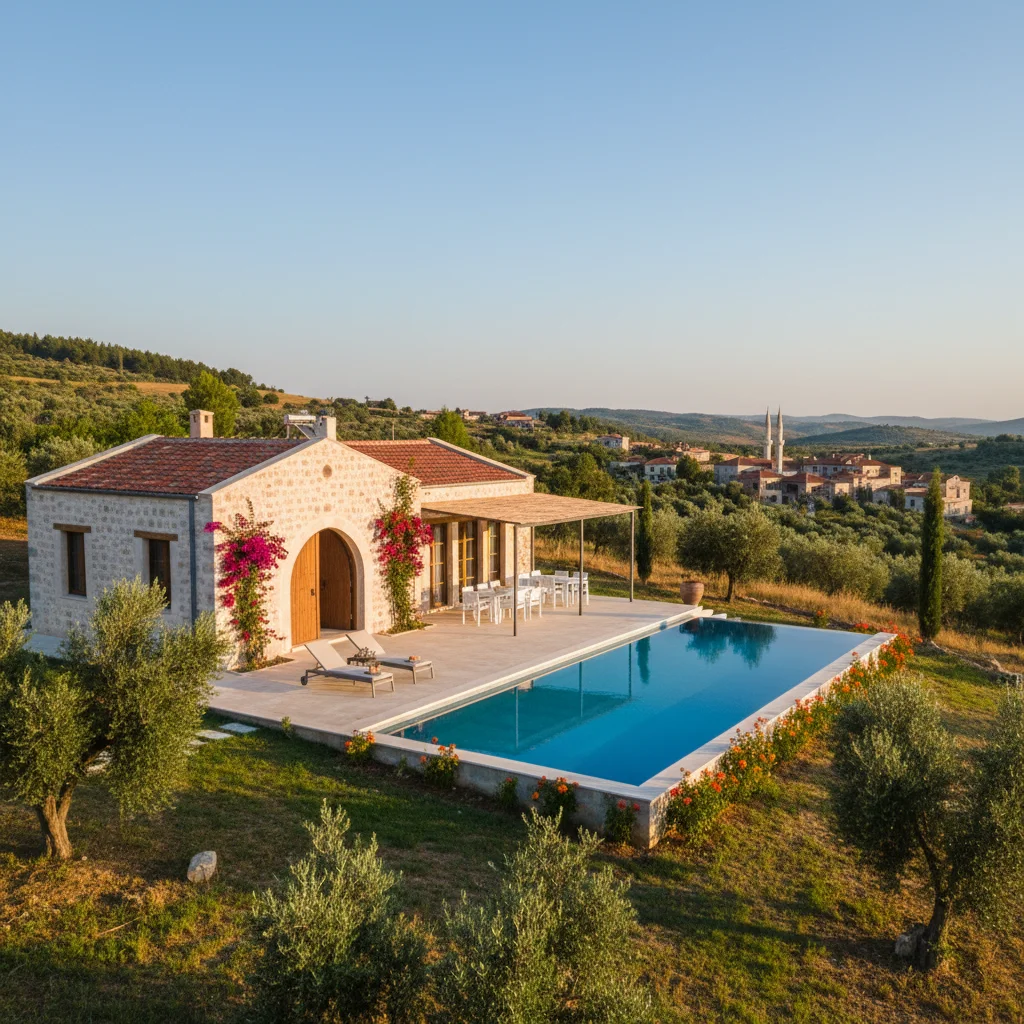 turkish affordable villa countryside