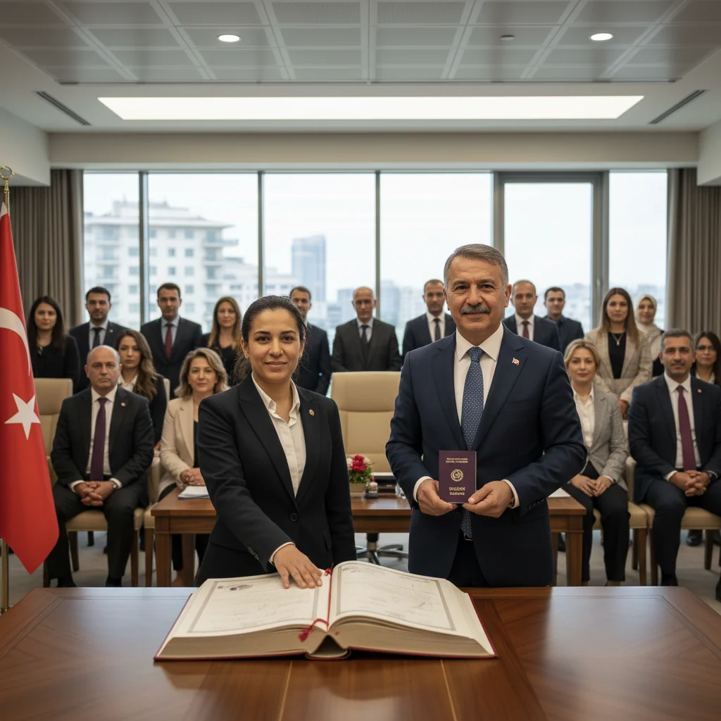 turkish passport citizenship ceremony oath taking